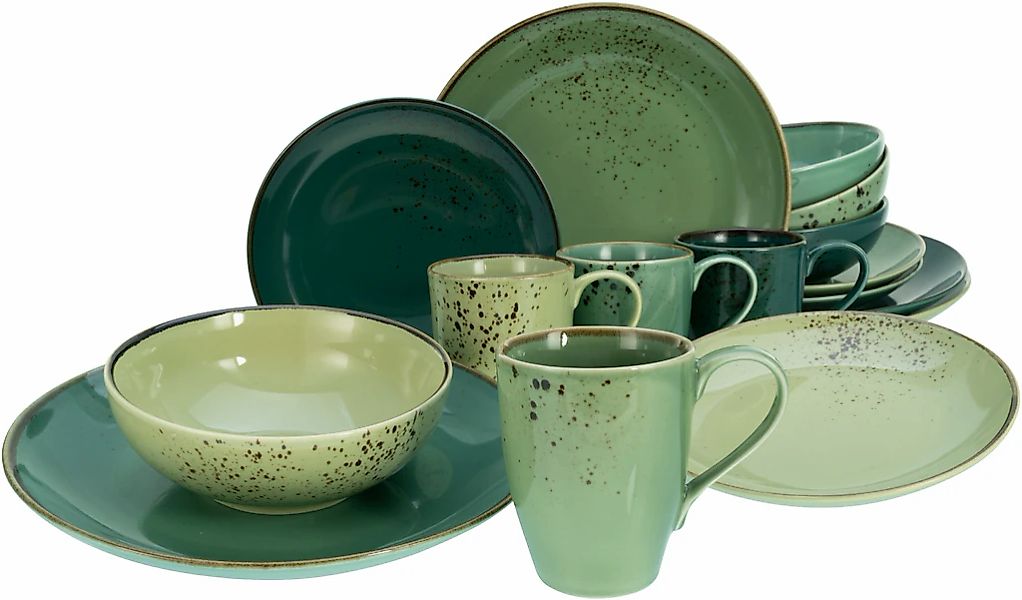 CreaTable Kombiservice "Geschirr-Set NATURE COLLECTION" Service, Handwerkli günstig online kaufen