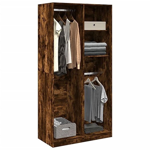 vidaXL Schrankmodule Kleiderschrank Räuchereiche 100x50x200 cm Holzwerkstof günstig online kaufen