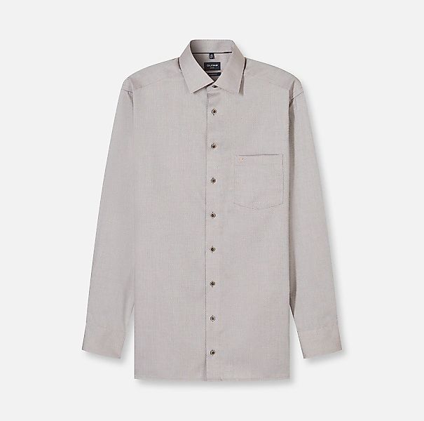 OLYMP Langarmhemd "Luxor" modern fit, New-Kentkragen. fein gemustert günstig online kaufen