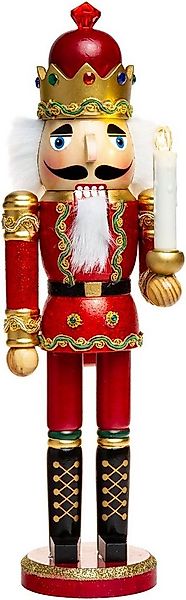 SIKORA Weihnachtsfigur NK-C XL Glitzer Deko Nussknacker aus Holz mit LED Ke günstig online kaufen