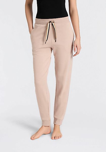 BOSS Relaxhose "CP Stripe Pants Cuff" mit kontrastfarbener Kordel günstig online kaufen