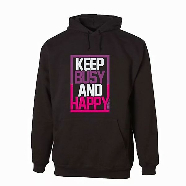 G-graphics Hoodie Keep Busy and Happy Unisex mit trendigem Frontprint mit S günstig online kaufen