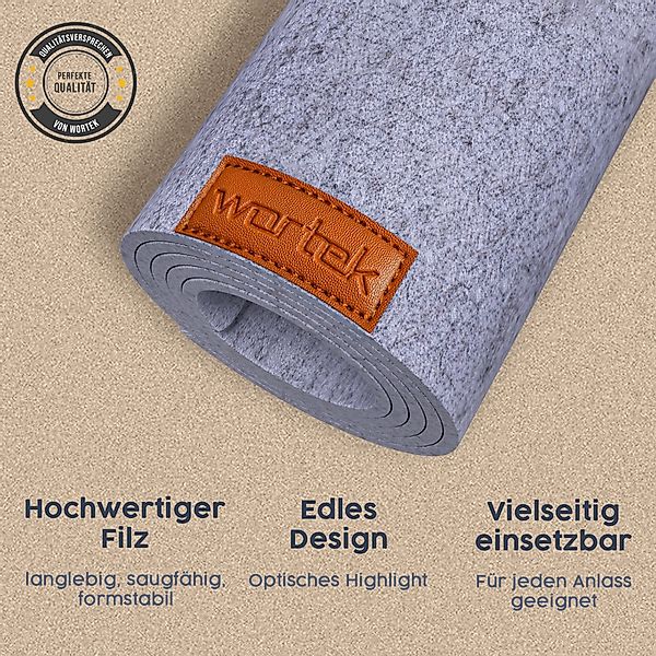 wortek Tischläufer Filz Tischläufer 150 x günstig online kaufen