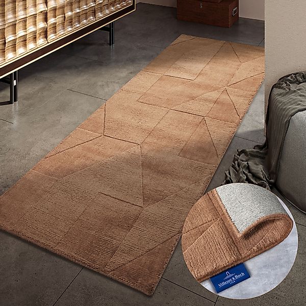 Villeroy & Boch Wollteppich "Ursule" rechteckig 10 mm Höhe Läufer, handgewe günstig online kaufen