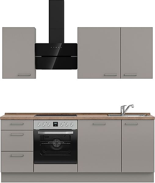 nobilia® Küchenzeile »"Laser II", Ausrichtung wählbar, Breite 210 cm« vormo günstig online kaufen