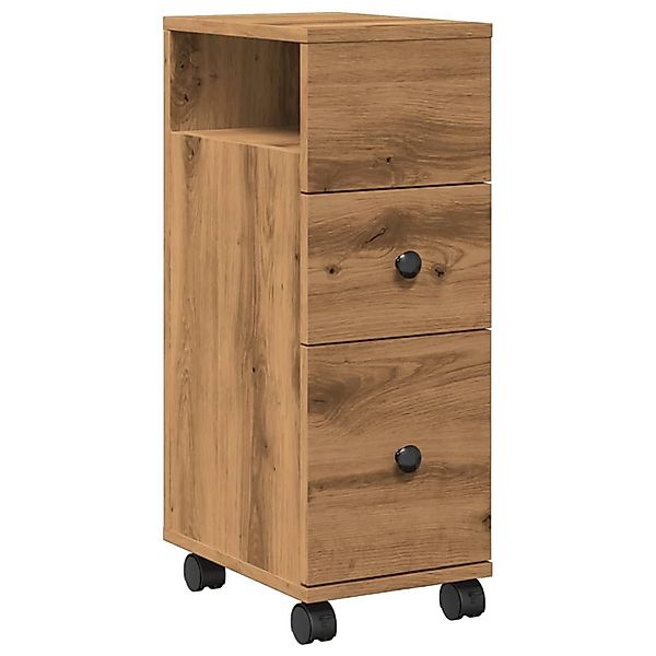 vidaXL Fächerschrank Badschrank Schmal mit Rollen günstig online kaufen