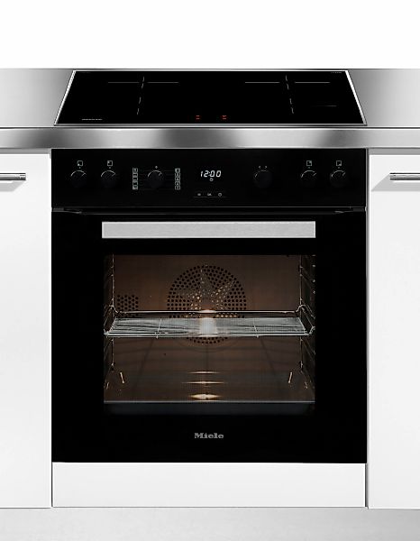Miele "H2455 I OBSW + KM 7061 FR" Herd-Set - Kombination aus Herd und Induk günstig online kaufen