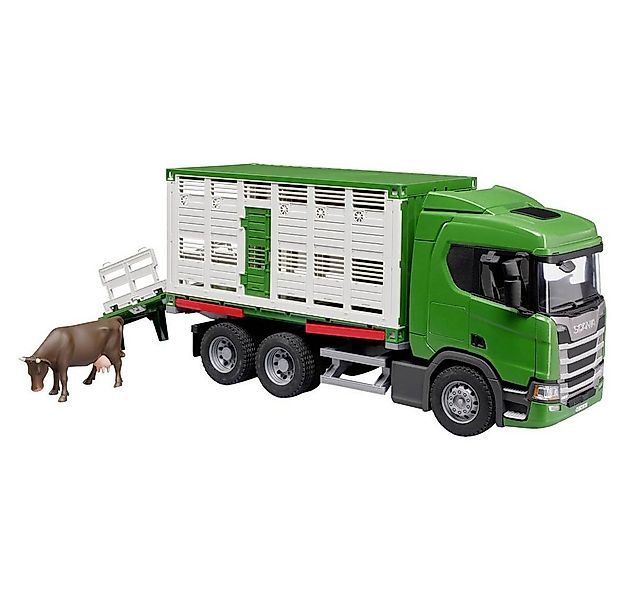 Bruder® Spielzeug-Landmaschine Scania Super 560R Tiertransp.LKW+Rind 03548 günstig online kaufen