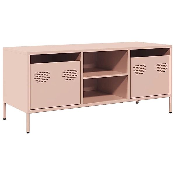vidaXL TV-Schrank Rosa 101,5x39x43,5 cm Kaltgewalzter Stahl 851299 günstig online kaufen