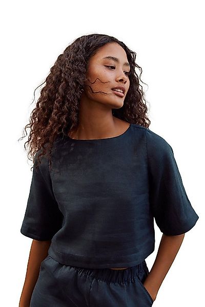 Next Kurzarmbluse Kurzarmoberteil aus 100 % Leinen (1-tlg) günstig online kaufen
