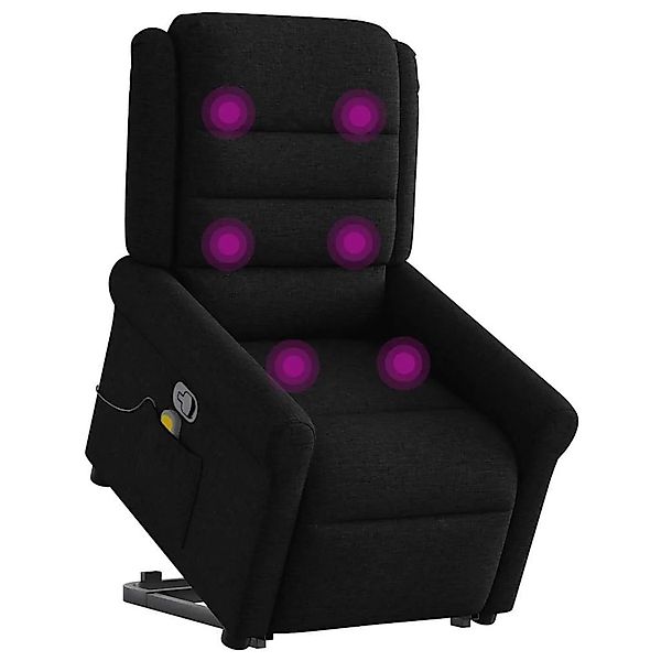vidaXL Massagesessel mit Aufstehhilfe Schwarz Stoff 3303326 günstig online kaufen