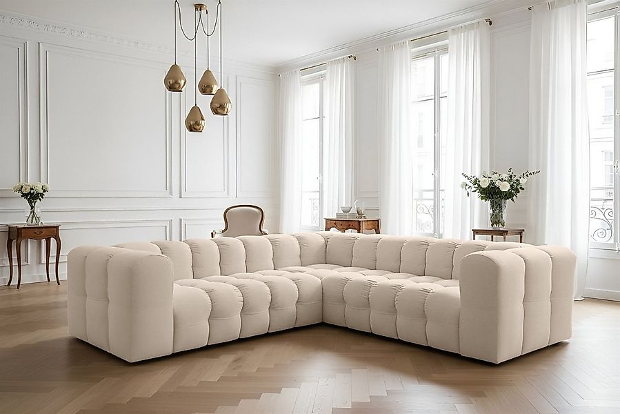 Fun Möbel Ecksofa Designersofa SOLVIE XS Universal (270cm), Stoff Moly oder günstig online kaufen