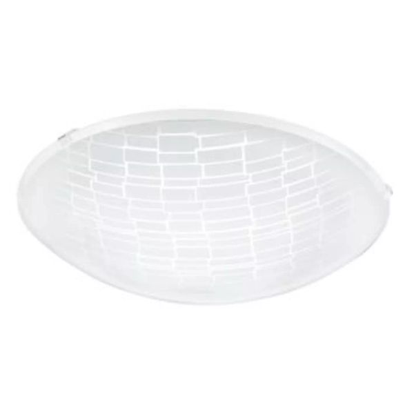 Gemusterte Deckenleuchte LED Malva 1 Weiß Ø31,5cm günstig online kaufen