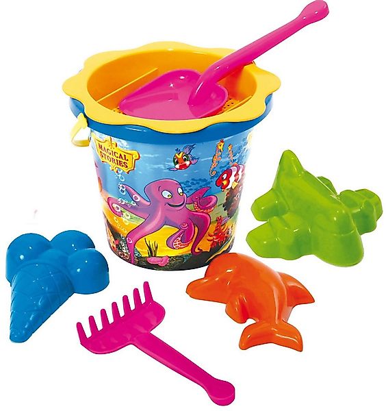 Dohany Sandform-Set Sandspielzeug Schaufel Rechen Eimer Förmchen 7-tlg, (Se günstig online kaufen