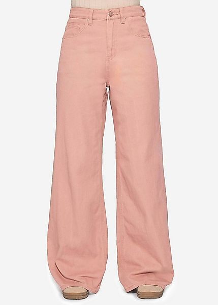 SASSYCLASSY 5-Pocket-Jeans Wide Leg Jeans mit hohem Bund für Damen günstig online kaufen