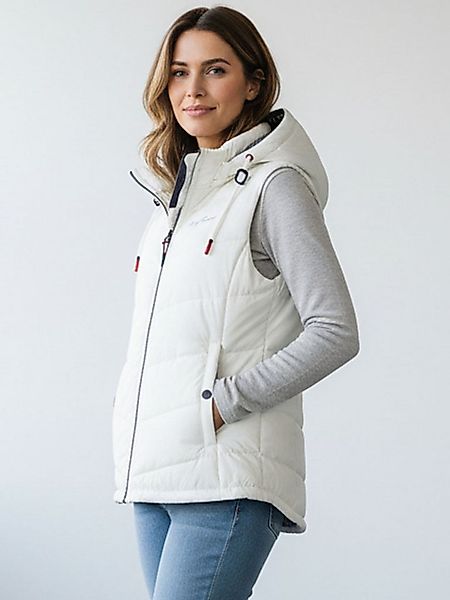 Dry Fashion Steppweste Damen Weste Rügen mit abnehmbarer Kapuze und taillie günstig online kaufen