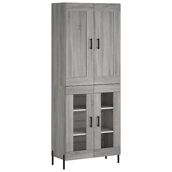 vidaXL Highboard Grau Sonoma 69,5x34x180 cm Holzwerkstoff 3199631 günstig online kaufen