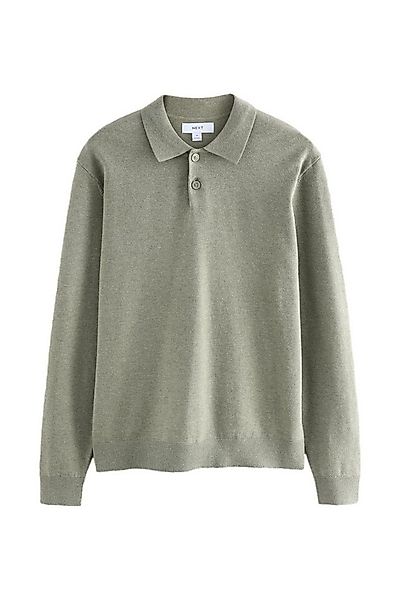 Next Langarm-Poloshirt Essential Regular Fit Poloshirt mit langen Ärmeln (1 günstig online kaufen