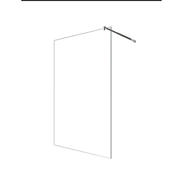 Glaszentrum Hagen 118x200cm Walk in Duschabtrennung Dusche günstig online kaufen