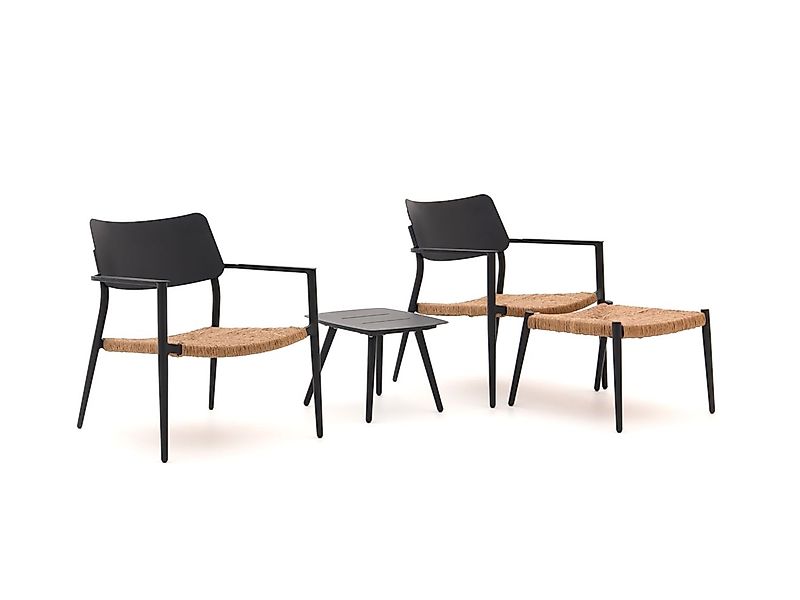 Bellagio Cino Lounge Balkonmöbel-Set 4-teilig Stapelbar günstig online kaufen