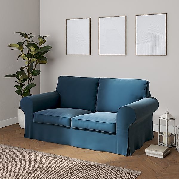 Bezug für Ektorp 2-Sitzer Sofa nicht ausklappbar, blau, Sofabezug für  Ekto günstig online kaufen