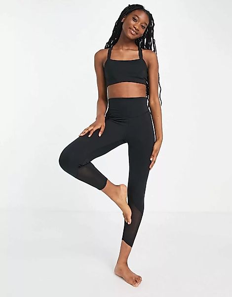 adidas – Yoga – 7/8-Leggings in Schwarz günstig online kaufen