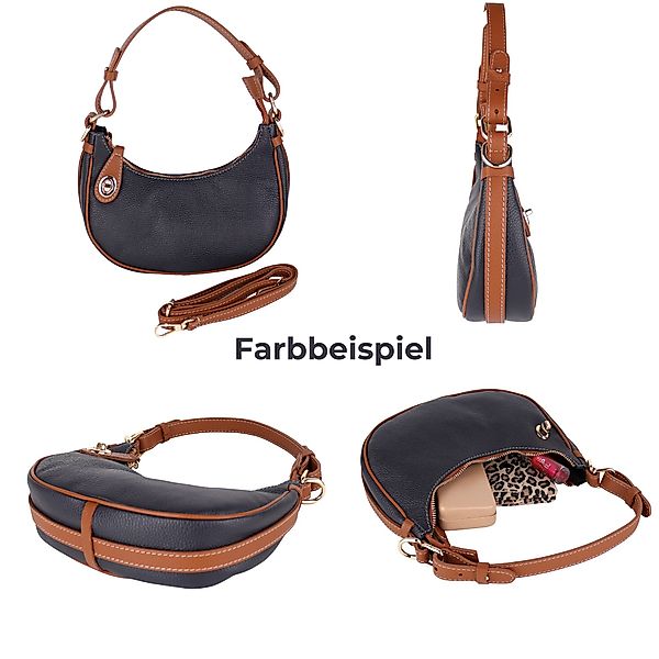 MIRROSI Umhängetasche Damen aus Echtleder, Wildleder, Made in Italy (26x12x günstig online kaufen