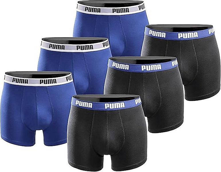 PUMA Boxershorts Herren Boxershorts Unterhosen (6er Pack) (6-er Pack) günstig online kaufen