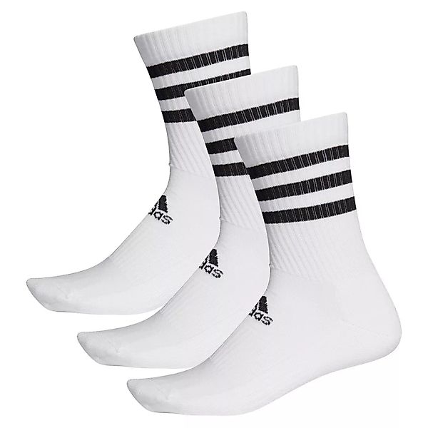 Adidas 3 Stripes Cushion Crew Socken 3 Paare EU 40-42 White / White / White günstig online kaufen