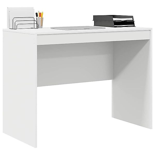 vidaXL Schreibtisch Schreibtisch Weiß Spanplatte 100 günstig online kaufen