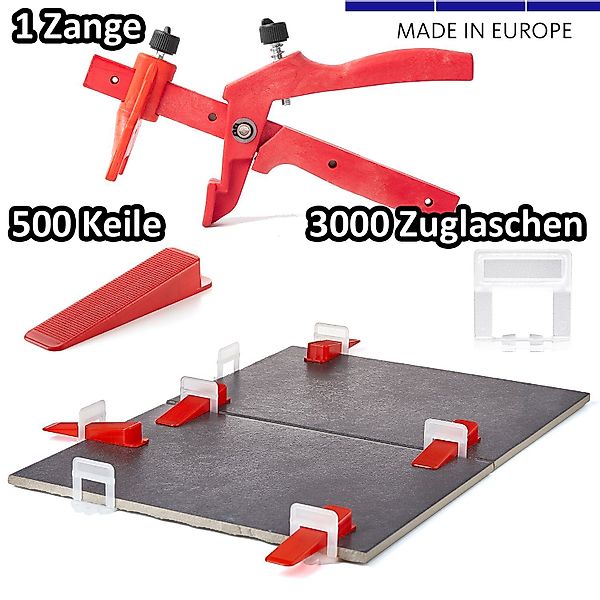 BigDean Verlegeset 1,5mm Fliesen Nivelliersystem 3000 günstig online kaufen