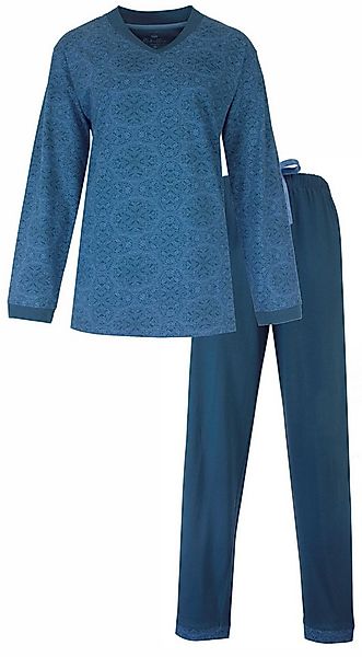 Medaillon Schlafanzug Damen Jersey Pyjama lang (2 tlg) Baumwolle günstig online kaufen