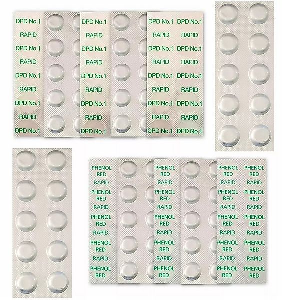 poolcare Pooltester 60 Pool Testtabletten Rapid für Chlor [DPD No.1], pH [P günstig online kaufen