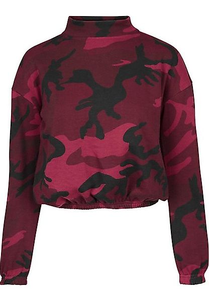 URBAN CLASSICS Sweatshirt Urban Classics Damen Ladies Camo Turtleneck Crew günstig online kaufen