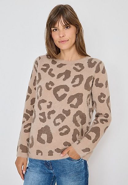 CECIL Strickpullover mit Leomuster günstig online kaufen