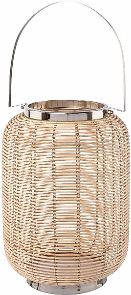 Creativ home Windlicht "Laterne ALEGRE, mit Henkel" Kerzenhalter aus Naturw günstig online kaufen