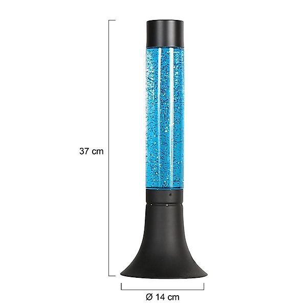 Tischlampe Volcan 4188, schwarz, Glittereffekt, E14 günstig online kaufen