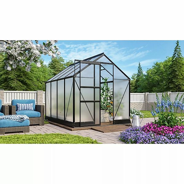 Vitavia Gewächshaus Apollo 5000 Schwarz 5 m² inkl. Fundament günstig online kaufen