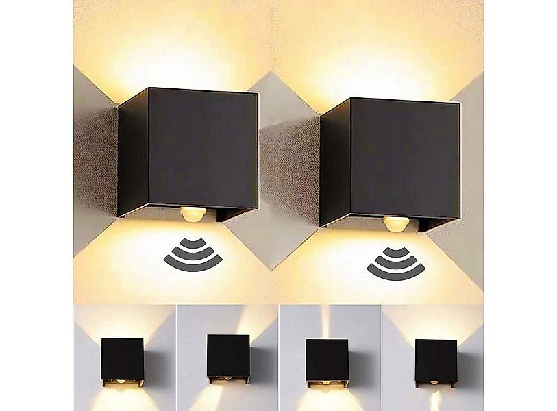 oyajia Wandleuchte 2 Stück 7W Metall LED Wandlampe, Auf und ab Einstellbare günstig online kaufen