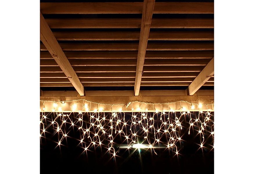 Mojawo Lichtervorhang 120er LED Lichtervorhang Innen und Außen warmweiß günstig online kaufen