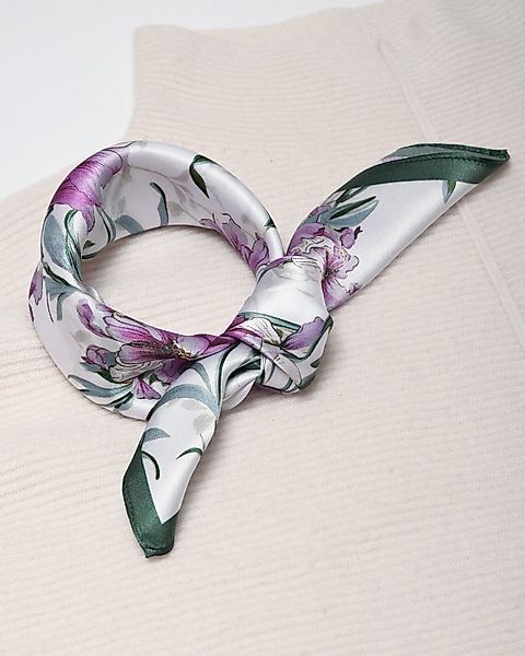MayTree Seidentuch quadratisch,Oleander 53x53 cm, Nickituch, günstig online kaufen
