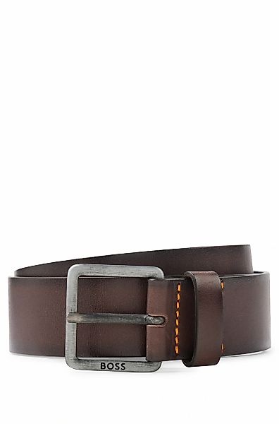 BOSS Ledergürtel Jeeko_Sz40 mit BOSS Logo-Schriftzug günstig online kaufen