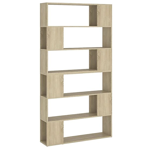VidaXL Bücherregal Raumteiler Sonoma-Eiche 100x24x188 cm günstig online kaufen