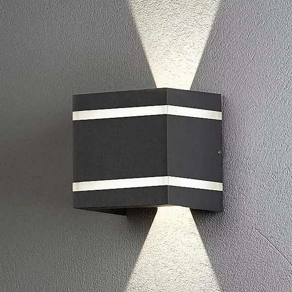 Außenwandlampe Cremona Effektstreifen, Höhe 14cm günstig online kaufen