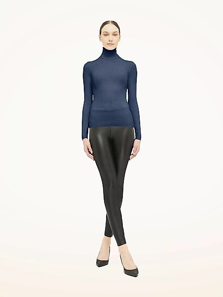 Wolford - Merino Fine Rib Pullover, Frau, dust blue, Größe: S günstig online kaufen