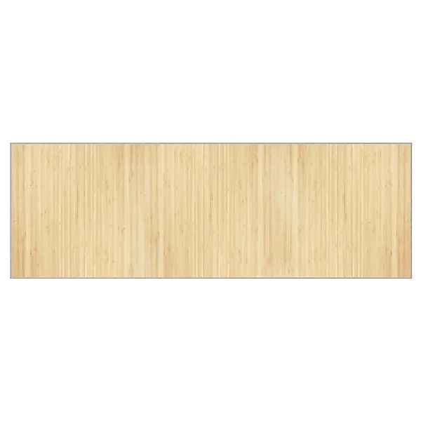 vidaXL Teppich Rechteckig Hell Natur 100x300 cm Bambus 376951 günstig online kaufen