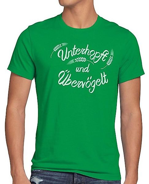 style3 T-Shirt Unterhopft Übervögelt bier trinken vatertag männertag oktobe günstig online kaufen