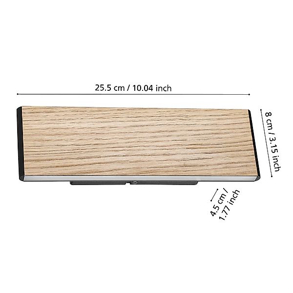EGLO Stars Of Light LED-Wandleuchte Climene, holzdekor, Alu günstig online kaufen