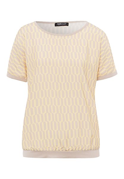 FRANK WALDER Kurzarmshirt im Material Mix günstig online kaufen