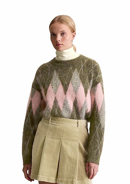 Marc OPolo DENIM Rundhalspullover "aus kuscheligem Schurwolle-Mohair-Mix" günstig online kaufen